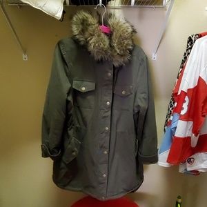 1xl army green parka